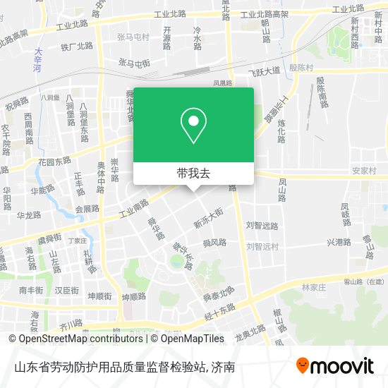 山东省劳动防护用品质量监督检验站地图