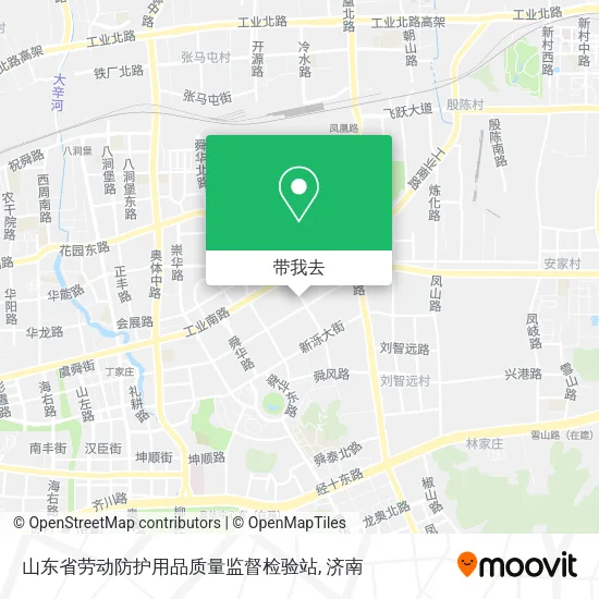 山东省劳动防护用品质量监督检验站地图