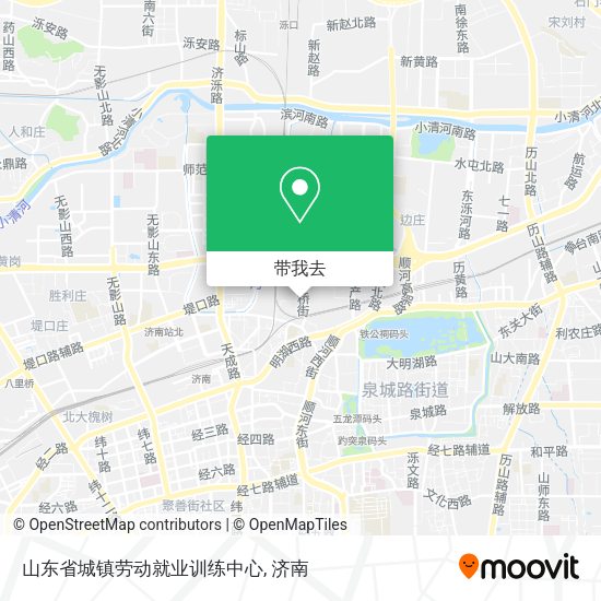 山东省城镇劳动就业训练中心地图