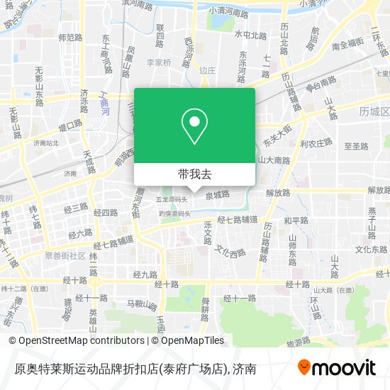 原奥特莱斯运动品牌折扣店(泰府广场店)地图