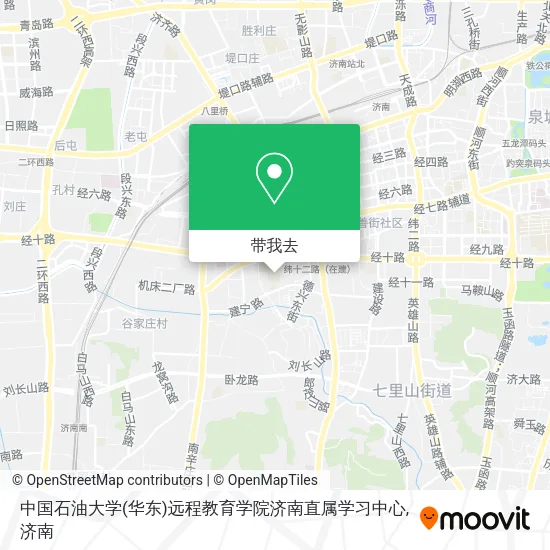 中国石油大学(华东)远程教育学院济南直属学习中心地图