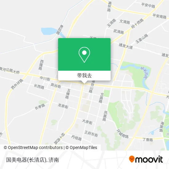 国美电器(长清店)地图