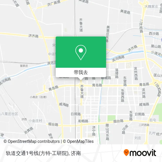 轨道交通1号线(方特-工研院)地图