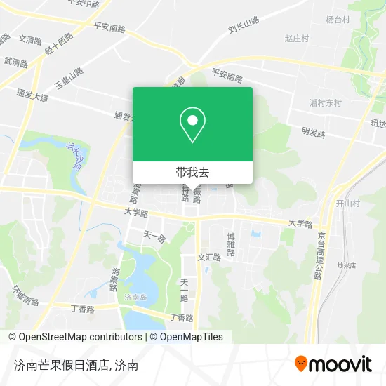 济南芒果假日酒店地图