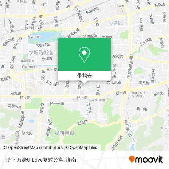 济南万豪U.Love复式公寓地图