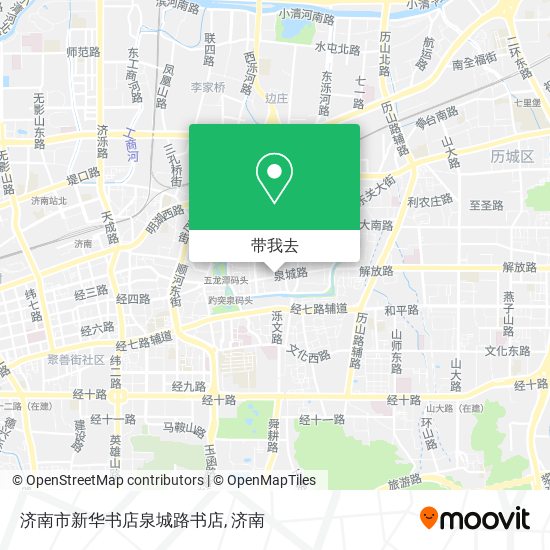 济南市新华书店泉城路书店地图