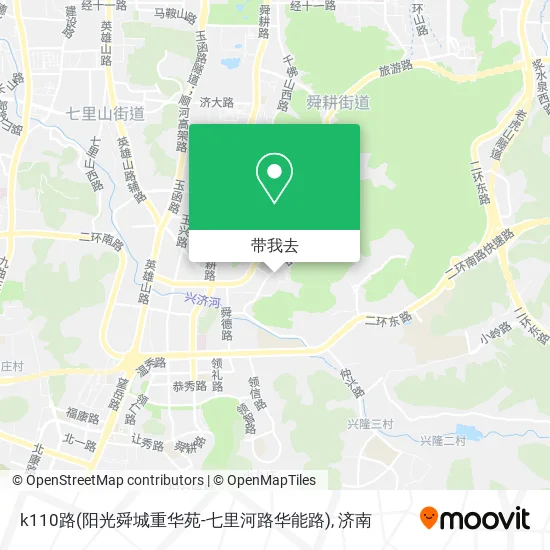 k110路(阳光舜城重华苑-七里河路华能路)地图