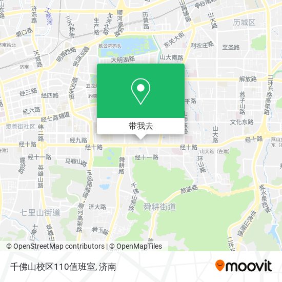 千佛山校区110值班室地图