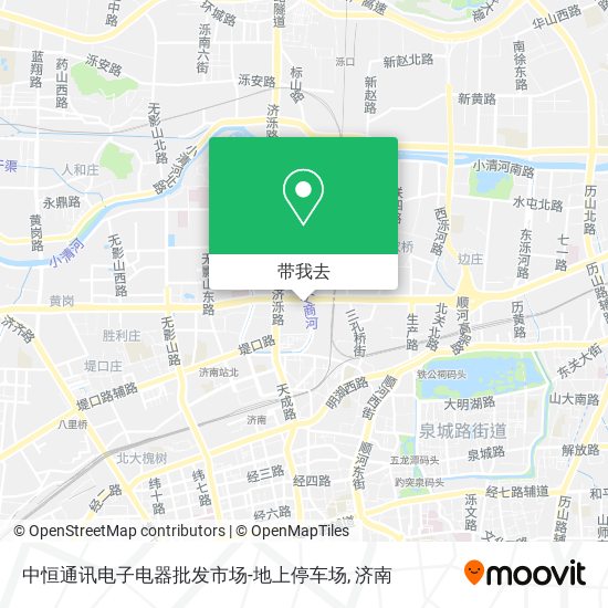 中恒通讯电子电器批发市场-地上停车场地图