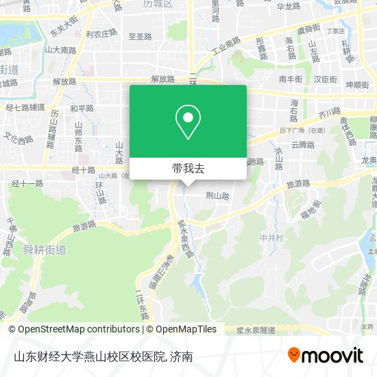 山东财经大学燕山校区校医院地图