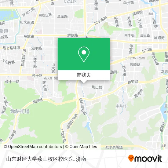 山东财经大学燕山校区校医院地图