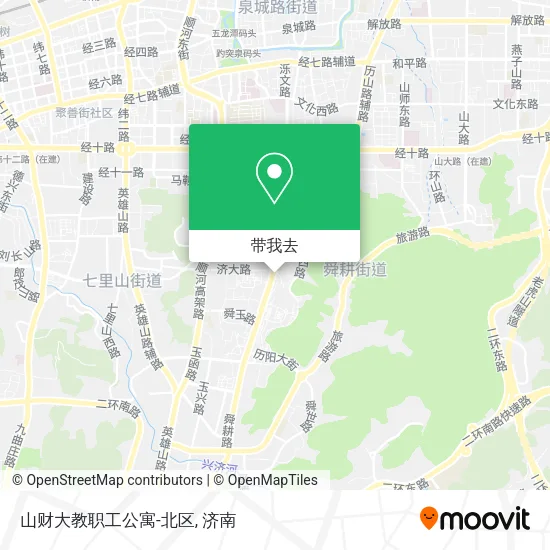 山财大教职工公寓-北区地图