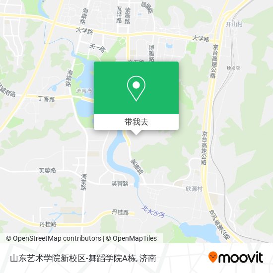 山东艺术学院新校区-舞蹈学院A栋地图