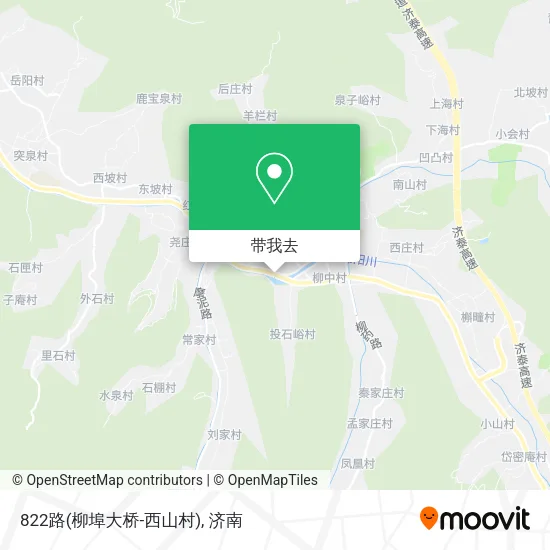 822路(柳埠大桥-西山村)地图