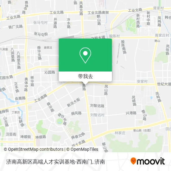 济南高新区高端人才实训基地-西南门地图