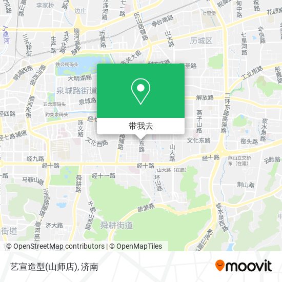 艺宣造型(山师店)地图