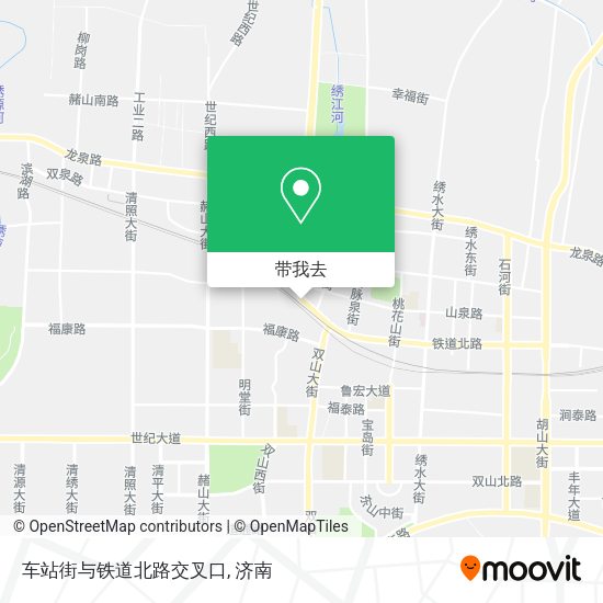 车站街与铁道北路交叉口地图