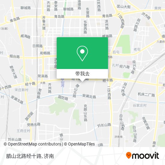 腊山北路经十路地图