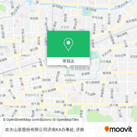 农夫山泉股份有限公司济南KA办事处地图