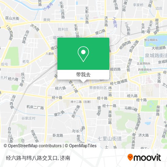 经六路与纬八路交叉口地图