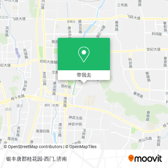 银丰唐郡桂花园-西门地图