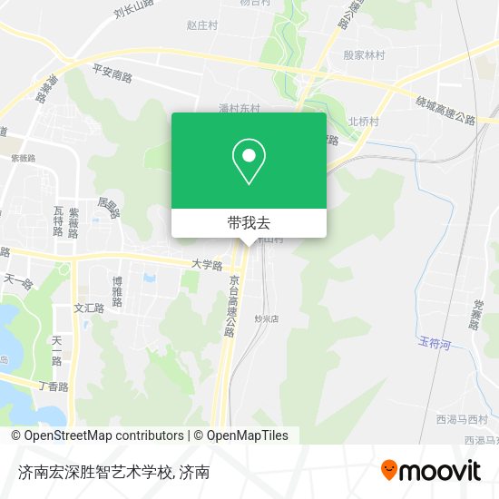 济南宏深胜智艺术学校地图