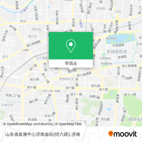 山东省血液中心济南血站(经六路)地图