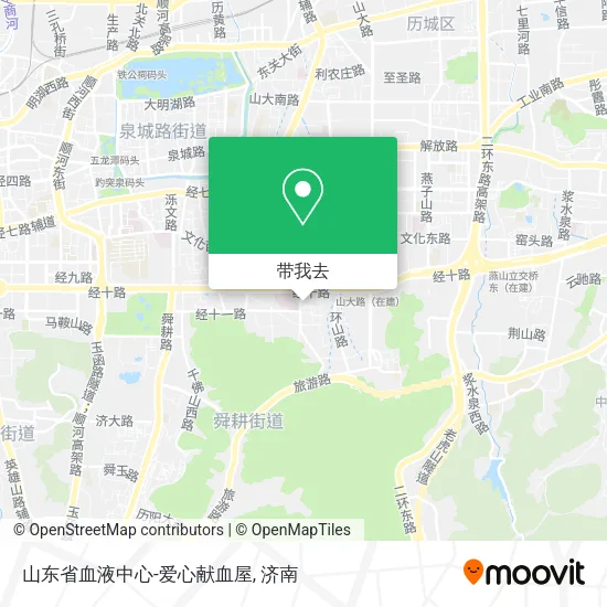 山东省血液中心-爱心献血屋地图