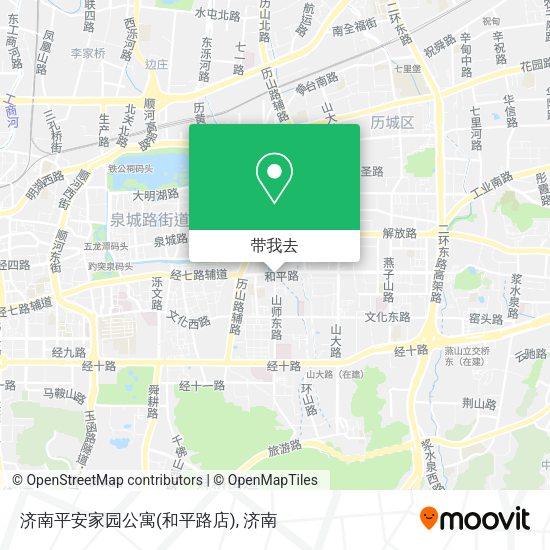 济南平安家园公寓(和平路店)地图