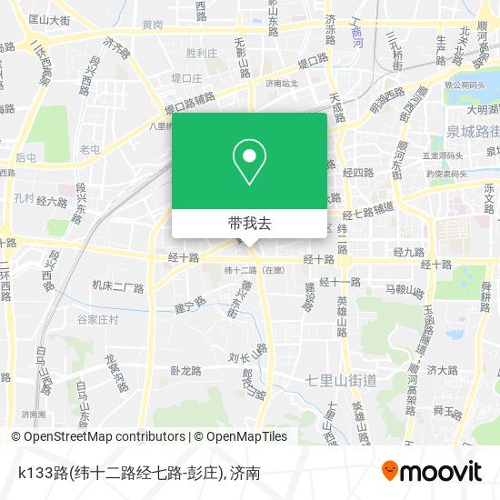 k133路(纬十二路经七路-彭庄)地图