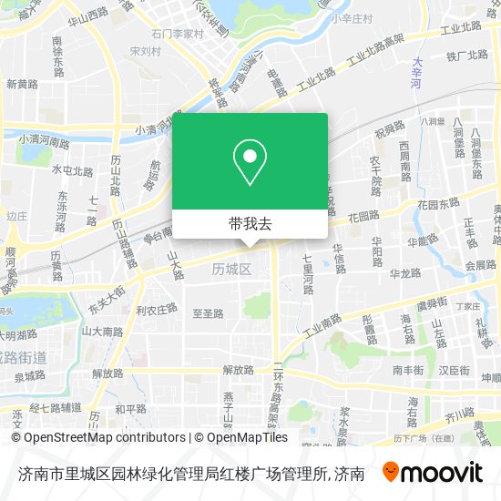 济南市里城区园林绿化管理局红楼广场管理所地图