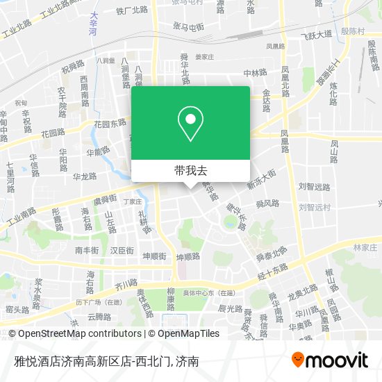 雅悦酒店济南高新区店-西北门地图