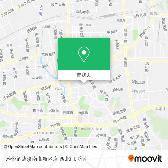 雅悦酒店济南高新区店-西北门地图