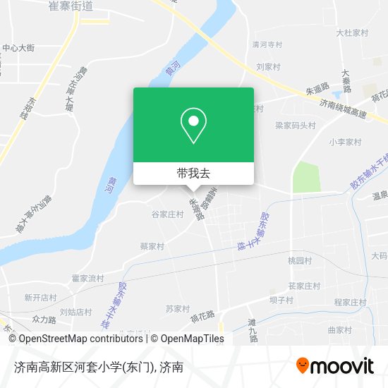 济南高新区河套小学(东门)地图