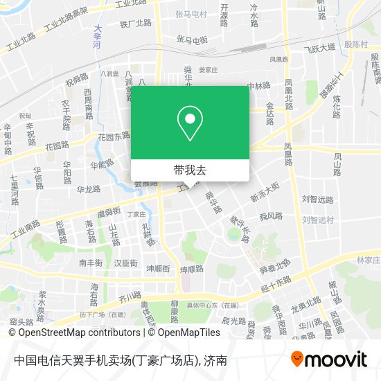 中国电信天翼手机卖场(丁豪广场店)地图