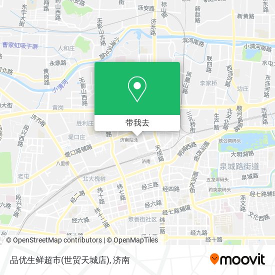 品优生鲜超市(世贸天城店)地图