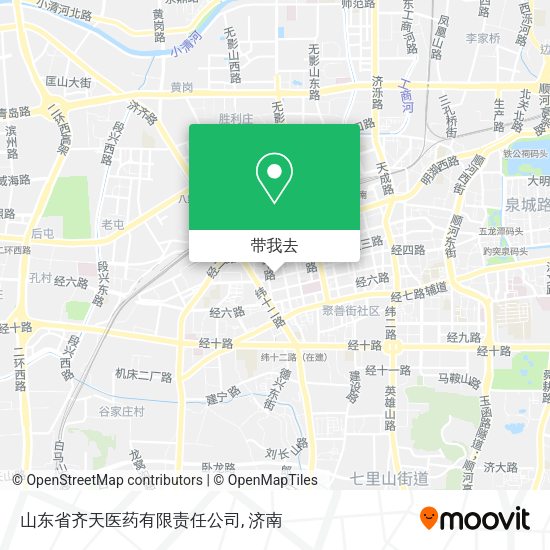 山东省齐天医药有限责任公司地图
