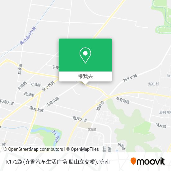k172路(齐鲁汽车生活广场-腊山立交桥)地图