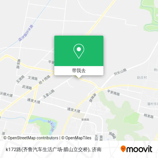 k172路(齐鲁汽车生活广场-腊山立交桥)地图