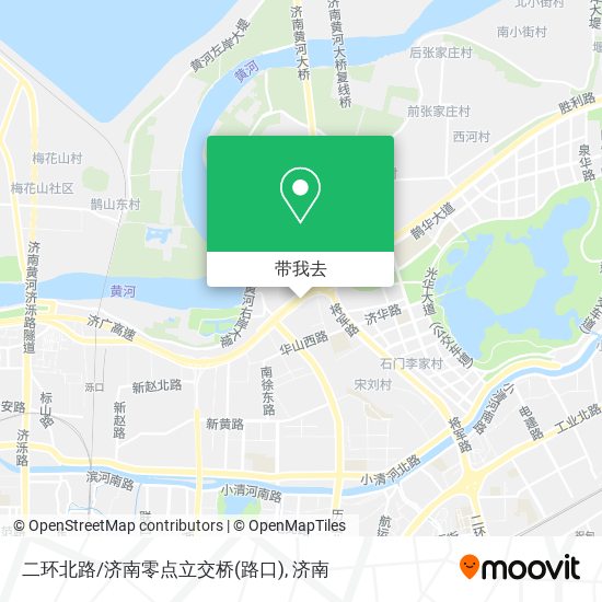 二环北路/济南零点立交桥(路口)地图