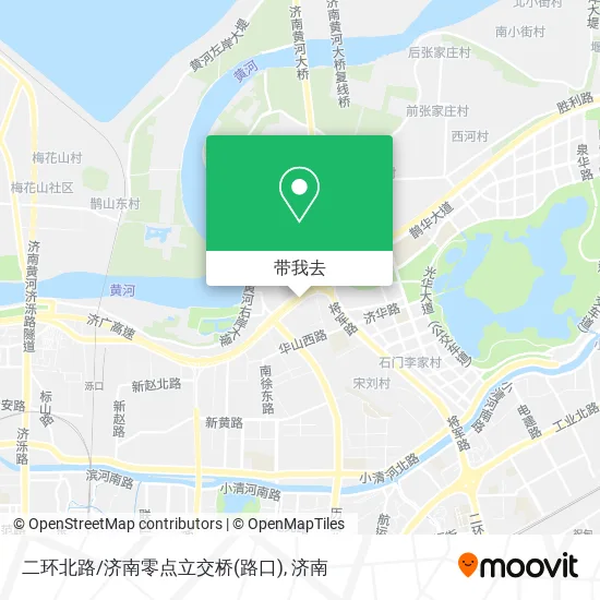 二环北路/济南零点立交桥(路口)地图