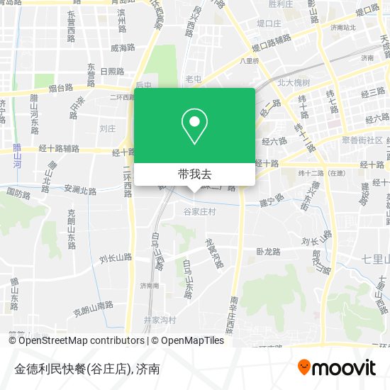 金德利民快餐(谷庄店)地图