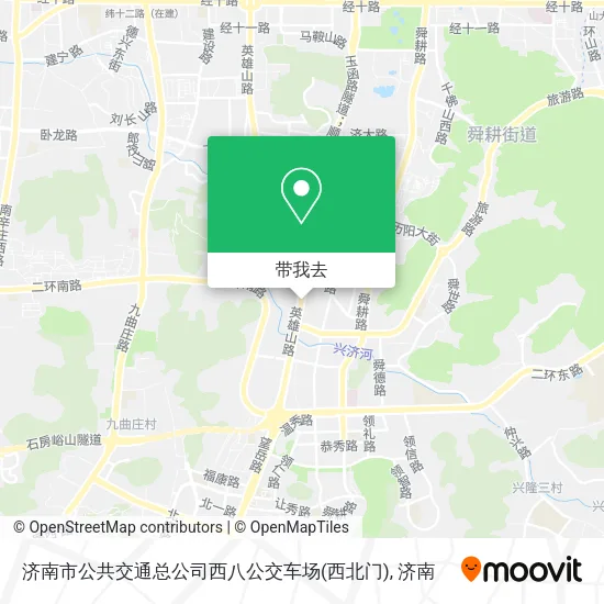 济南市公共交通总公司西八公交车场(西北门)地图
