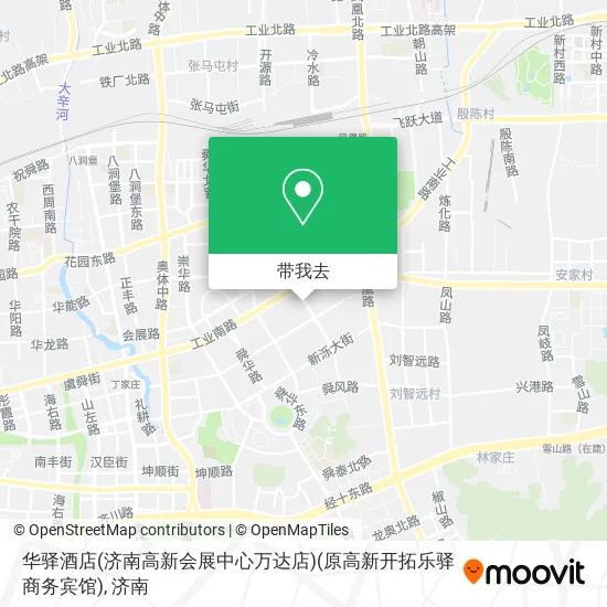 华驿酒店(济南高新会展中心万达店)(原高新开拓乐驿商务宾馆)地图