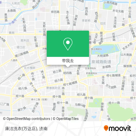康洁洗衣(万达店)地图