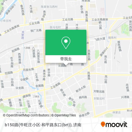 b150路(牛旺庄小区-和平路东口(brt))地图