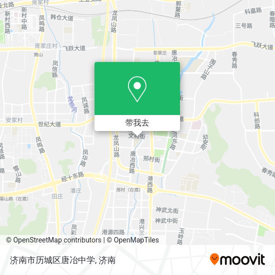 济南市历城区唐冶中学地图