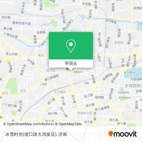 冰雪时光(堤口路大润发店)地图