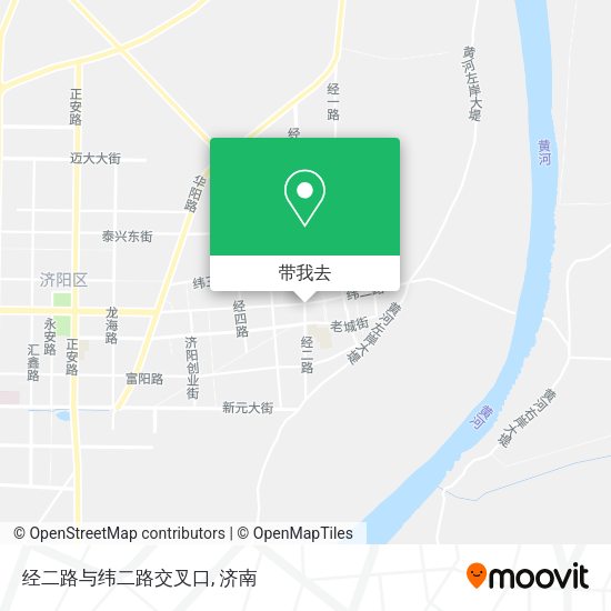 经二路与纬二路交叉口地图