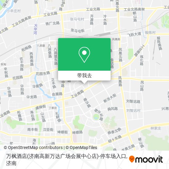 万枫酒店(济南高新万达广场会展中心店)-停车场入口地图